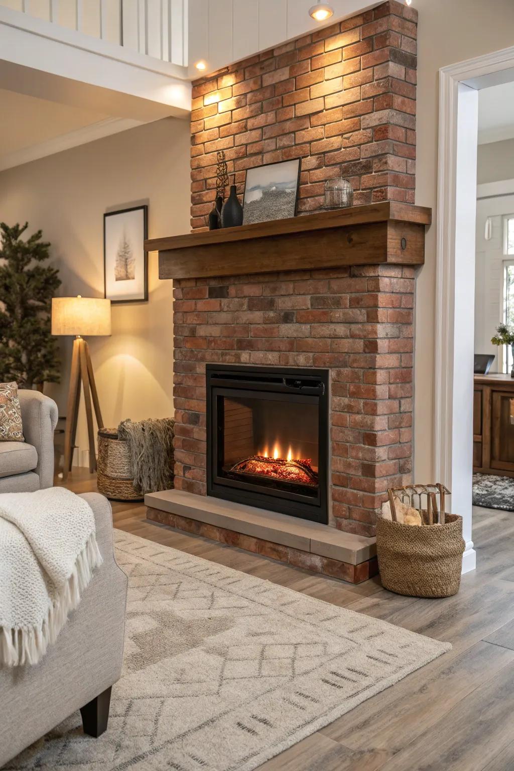 Get cozy with an electric fireplace.