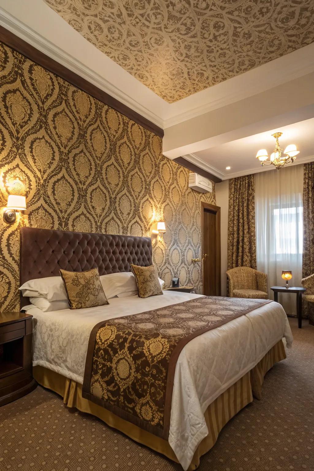 Brown and gold styles add visual interest and depth.