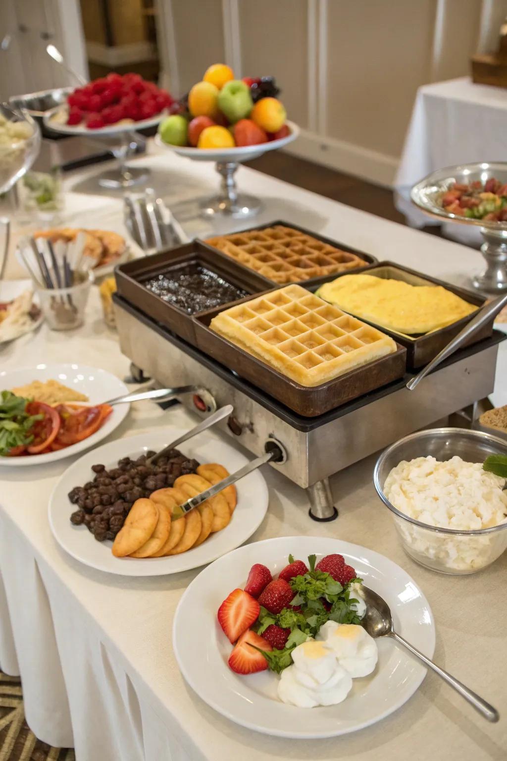 Hands-on food stations bring fun and participation to brunch.