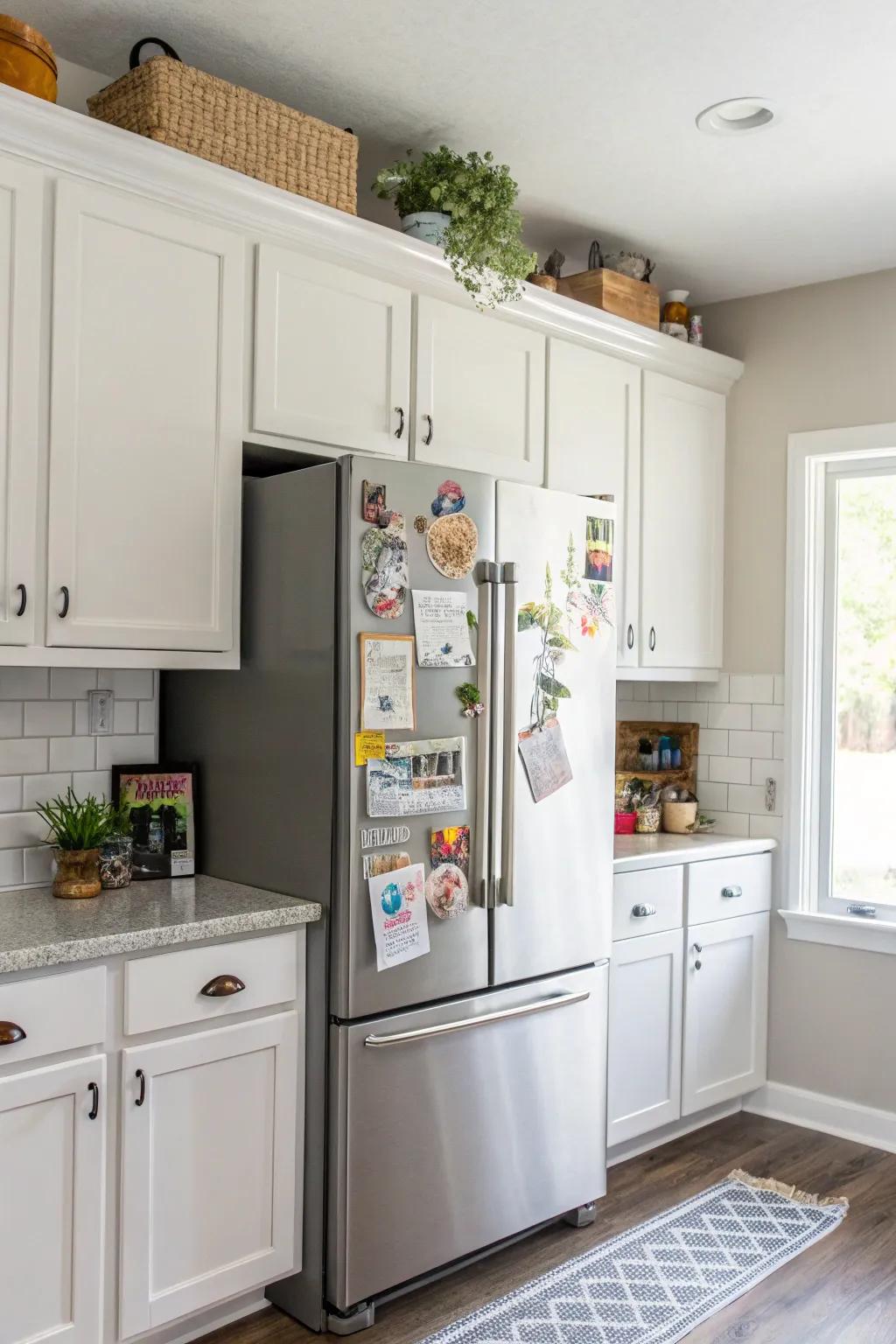 Magnetic systems provide easy access to high cabinets.