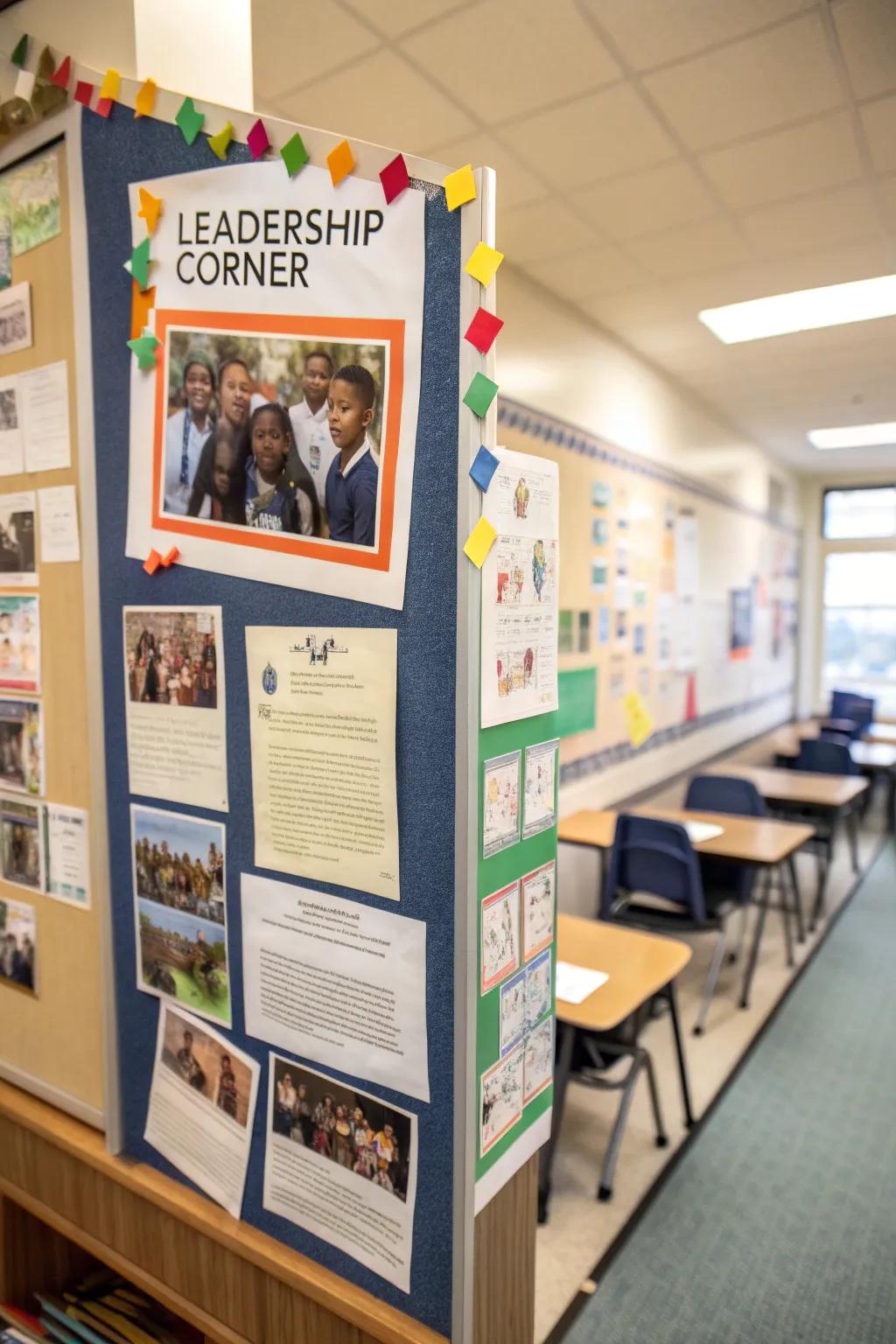The center highlighting the student leaders.