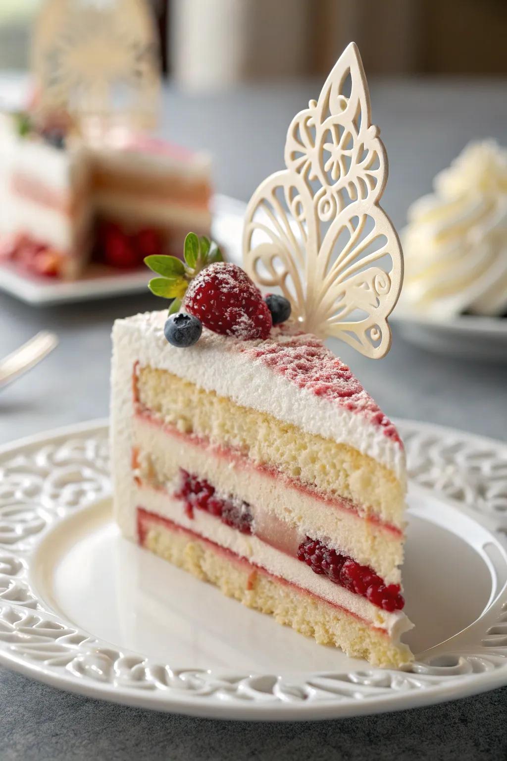 Sugar work sculptures add drama and sophistication to your dessert.
