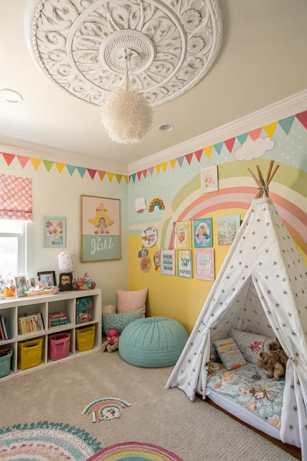 Whimsical medallions bring magic to children's rooms.