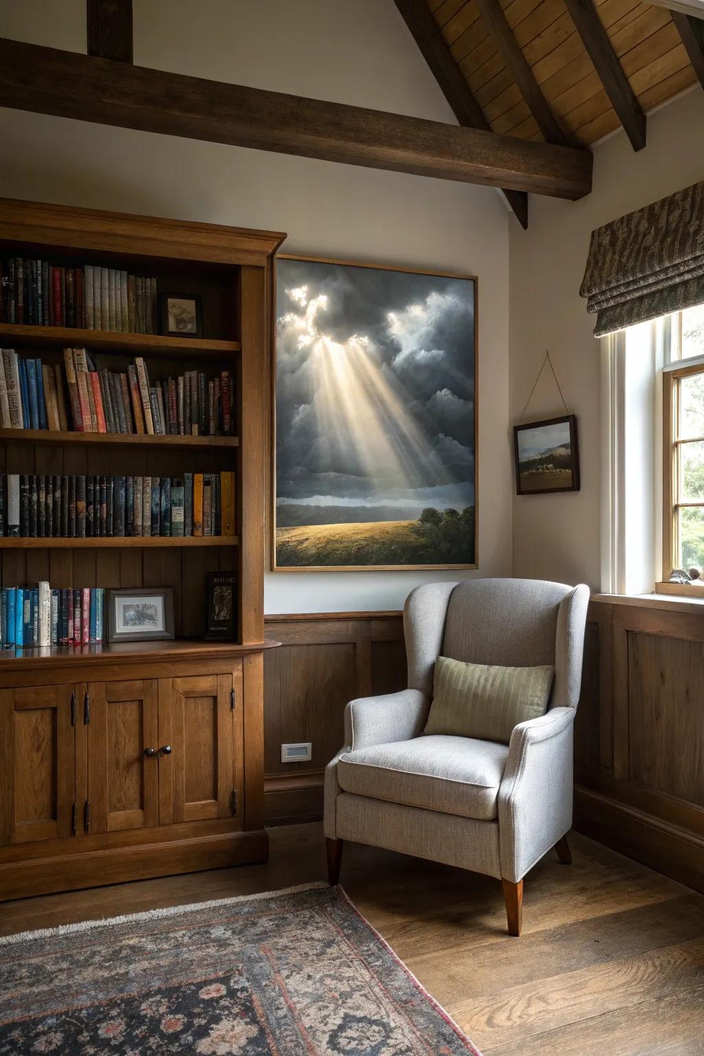 Paintings of everlasting light are inspiring and fill a space with light.