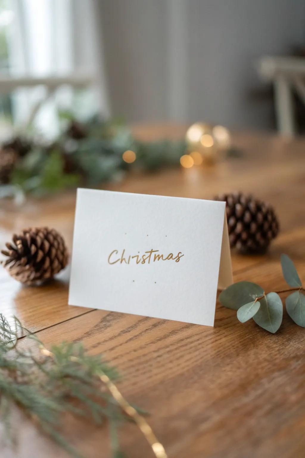 Add a touch of sparkle to your holiday cards with heartfelt written messages.
