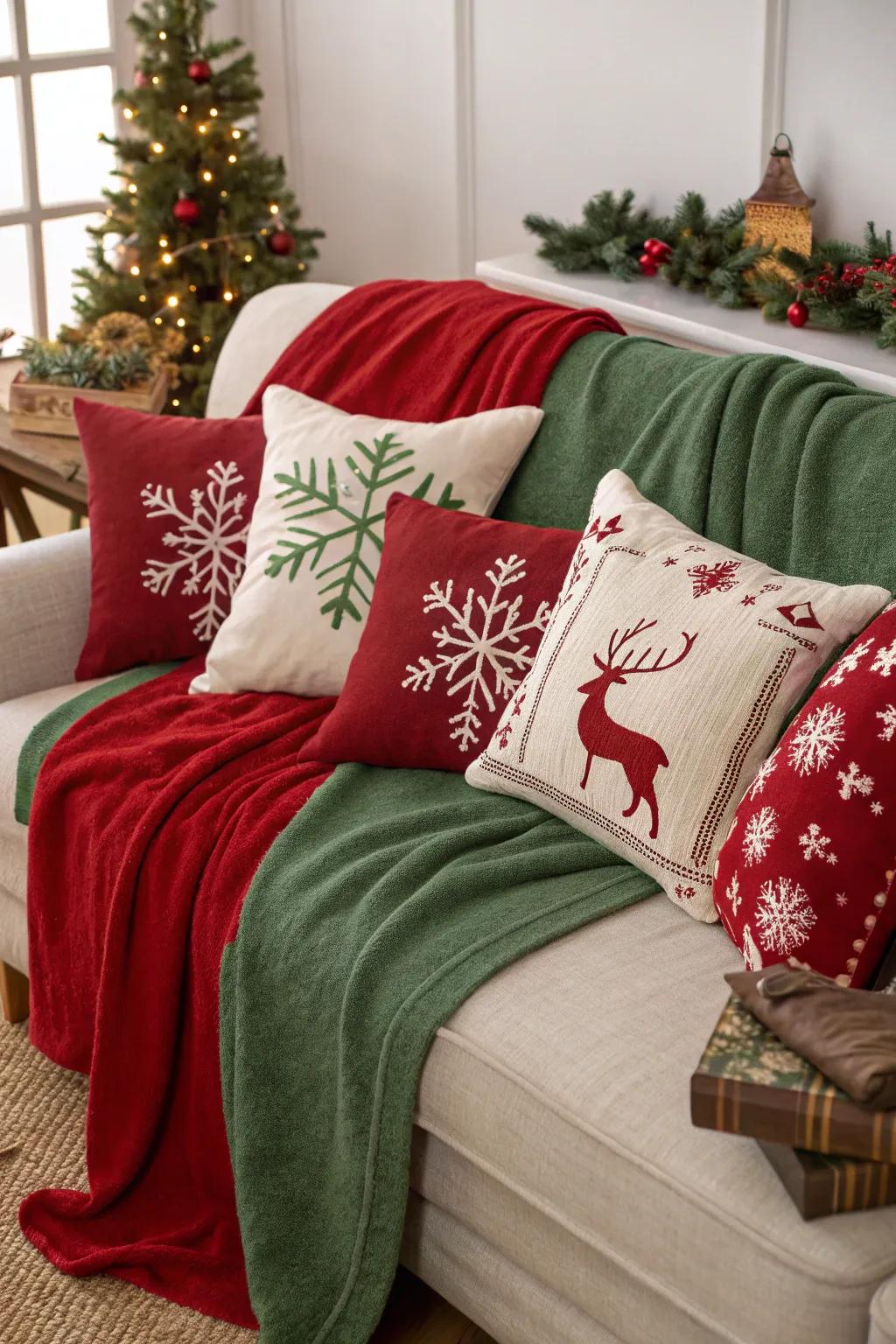 Snug wraps and supports injecting holiday warmth into living quarters.