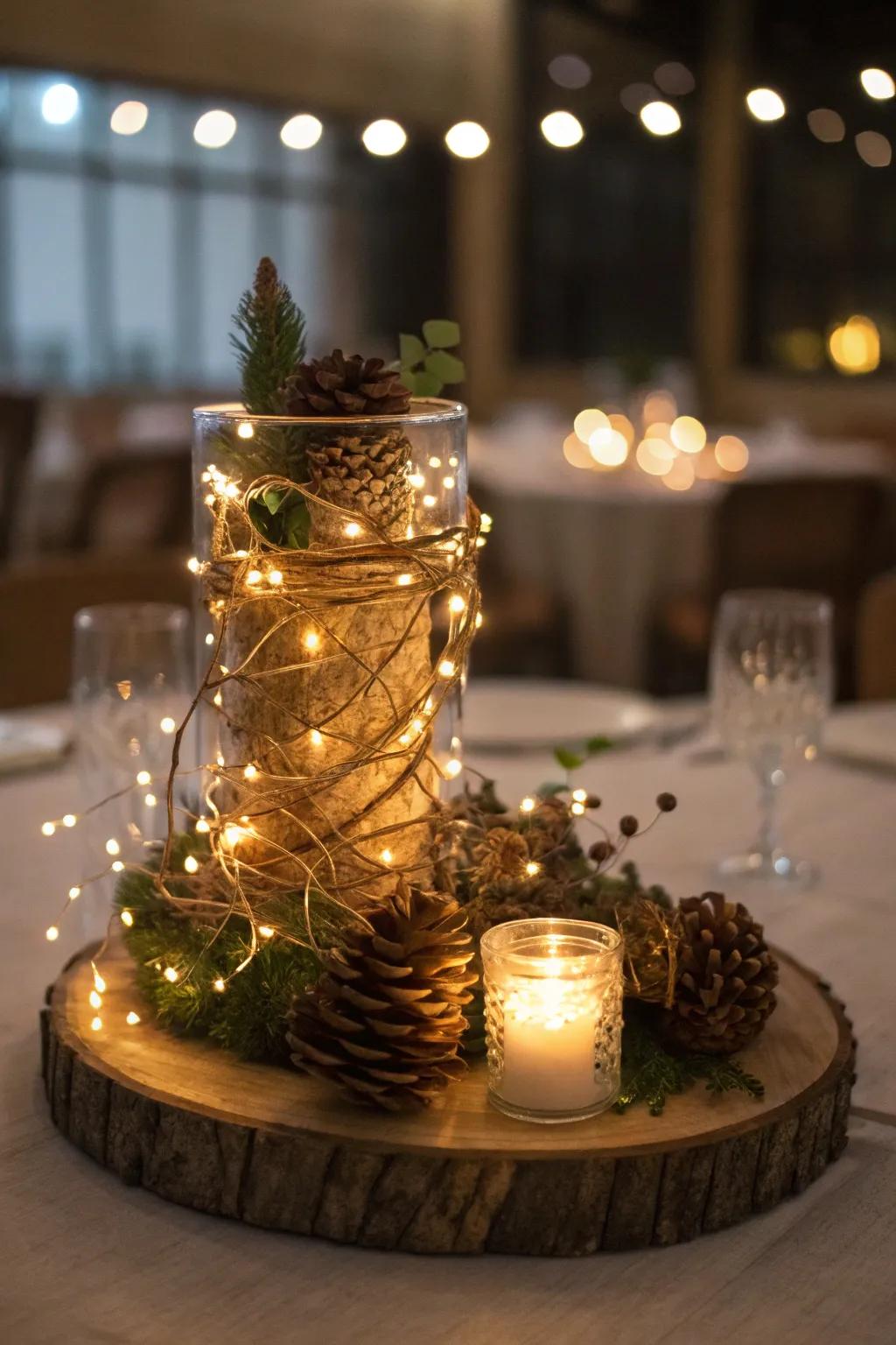 Pixie radiance contribute a welcoming shine to any centerpiece.