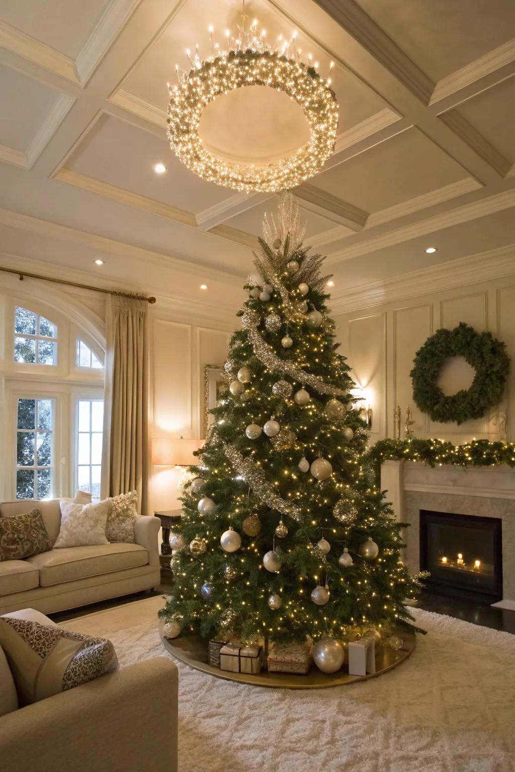 A bead-adorned circle adds sophistication and simplicity.