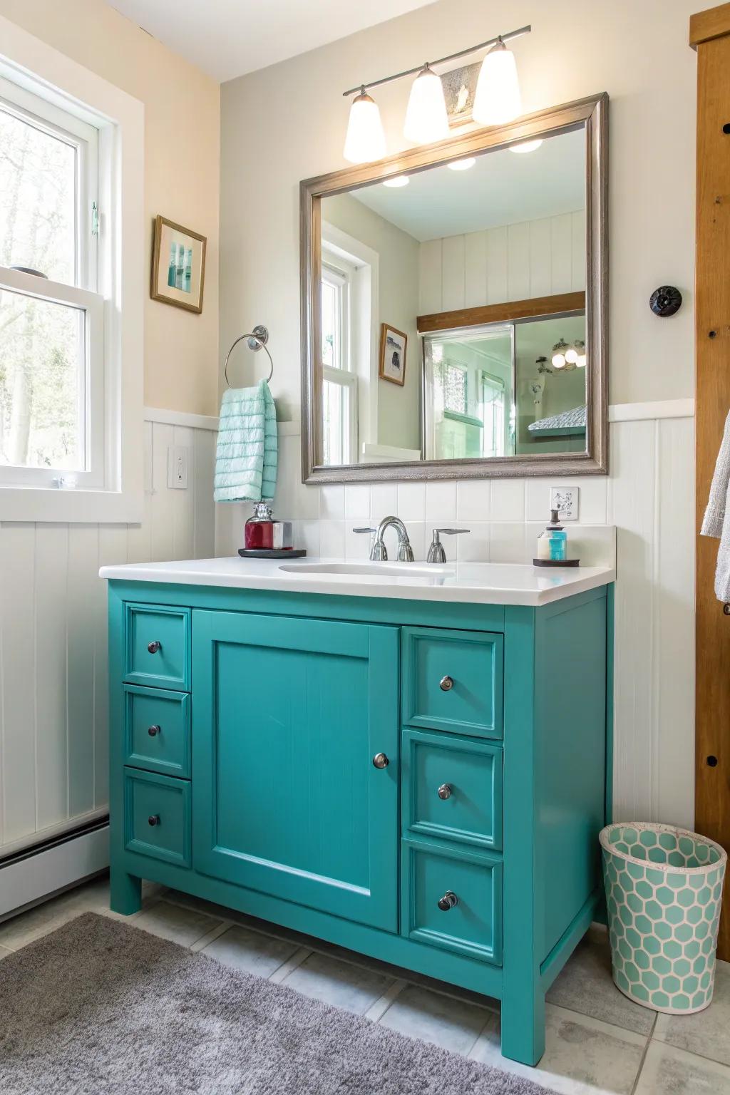 A vanity that demands attention.
