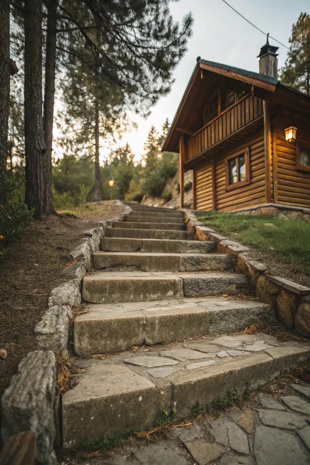 Homey steps bring warmth to your home.