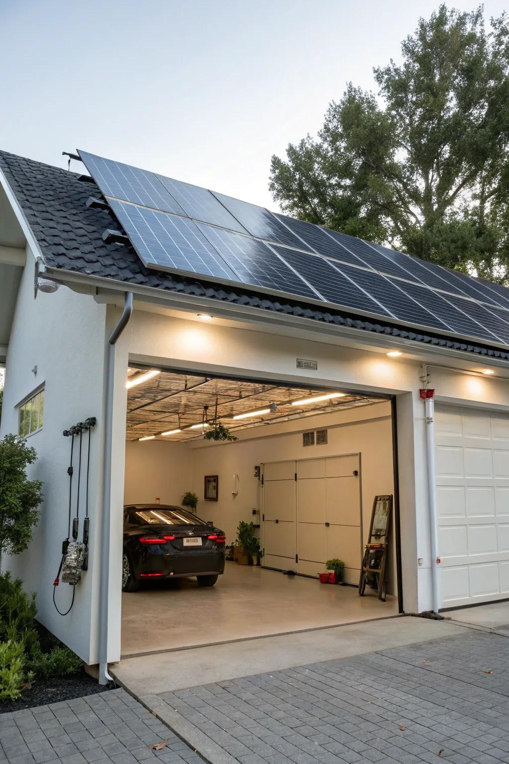 Eco-friendly upgrades make your garage sustainable and modern.