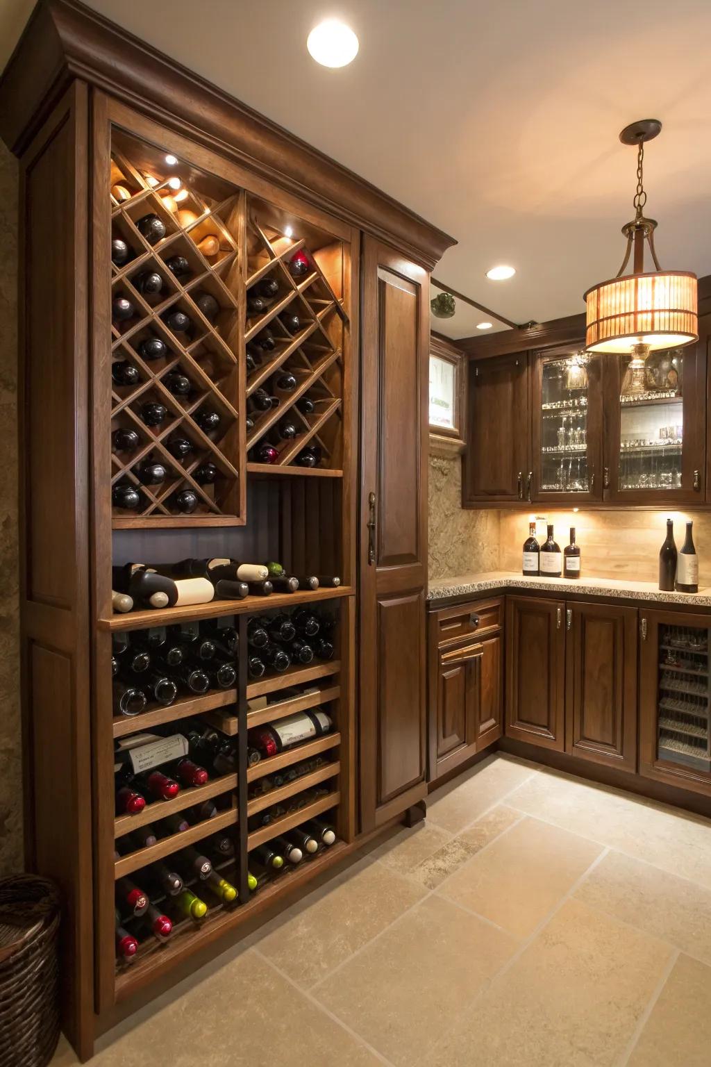Design a wine lover’s paradise in your residence.