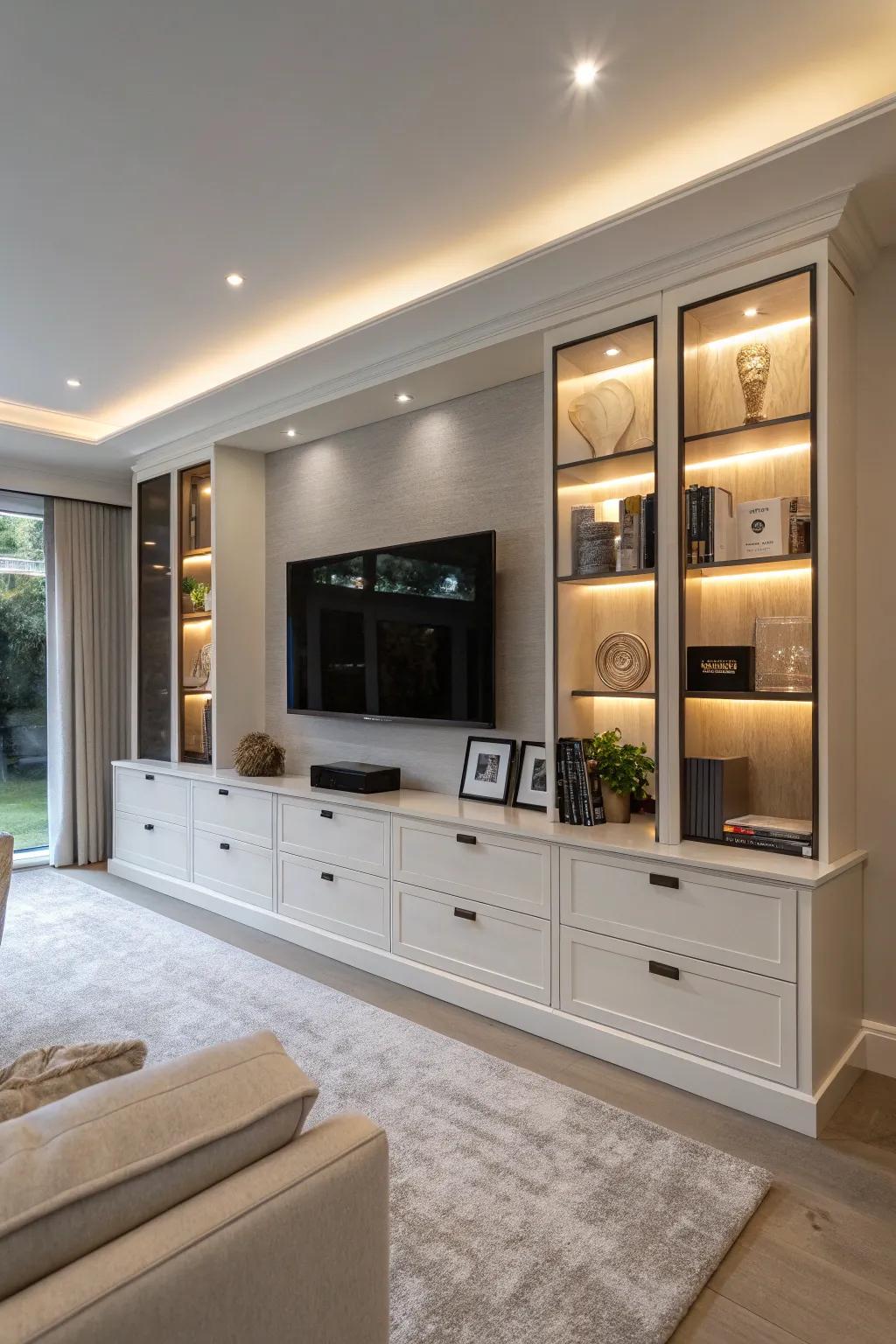 Bespoke media station combining style with entertainment needs