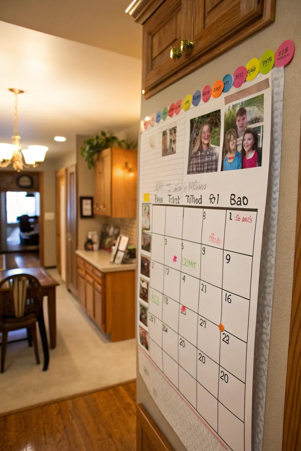 A custom calendar keeps family moments alive throughout the year.