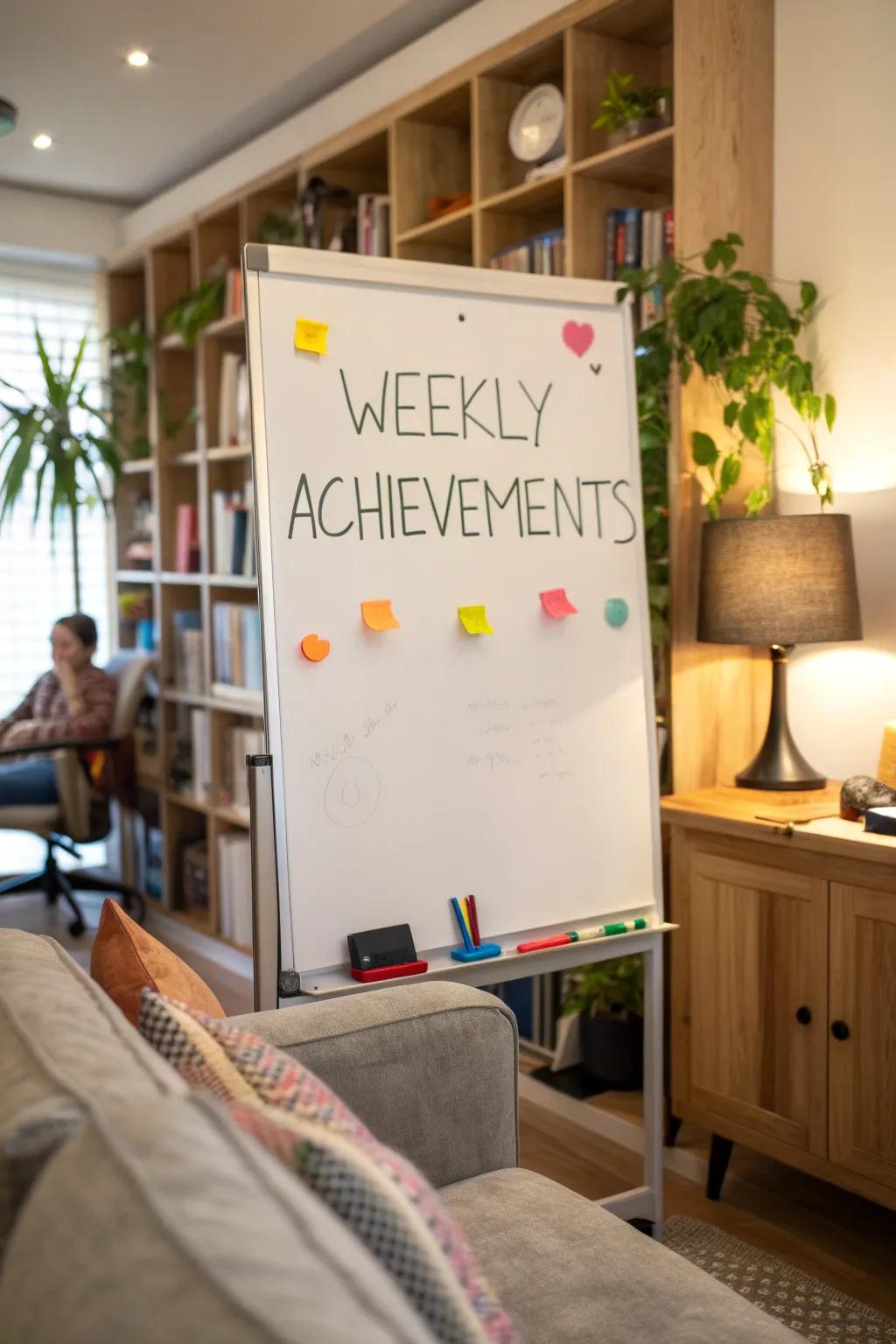 Celebrate your wins by showing weekly highlights.