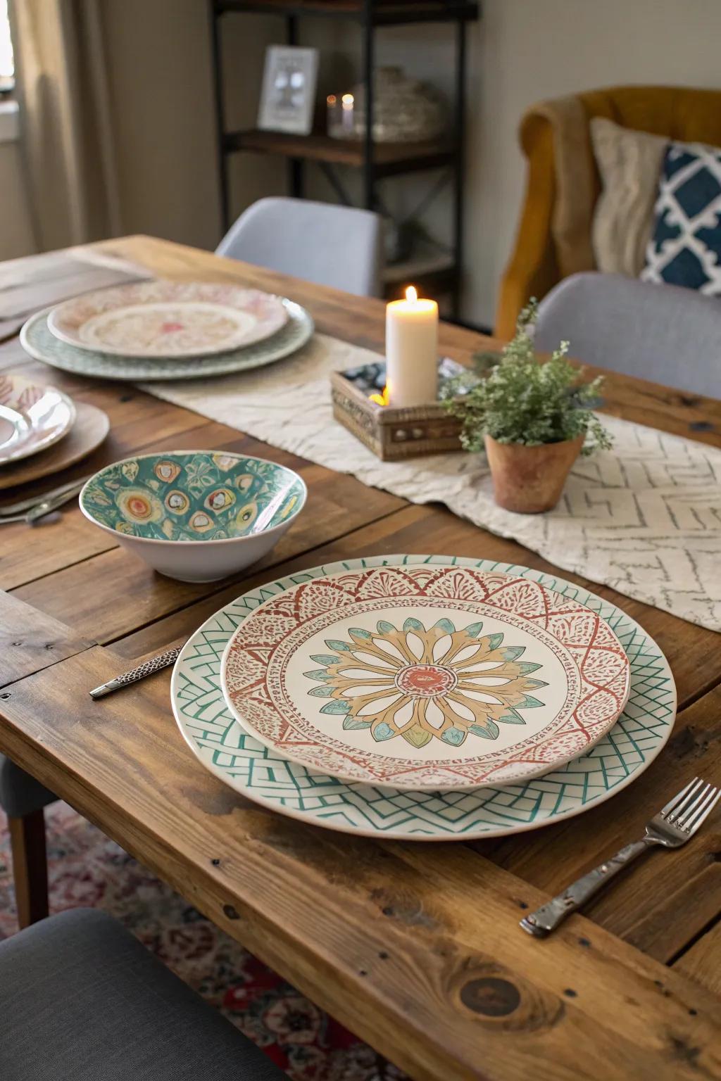 DIY presentation plates allow for personal expression.
