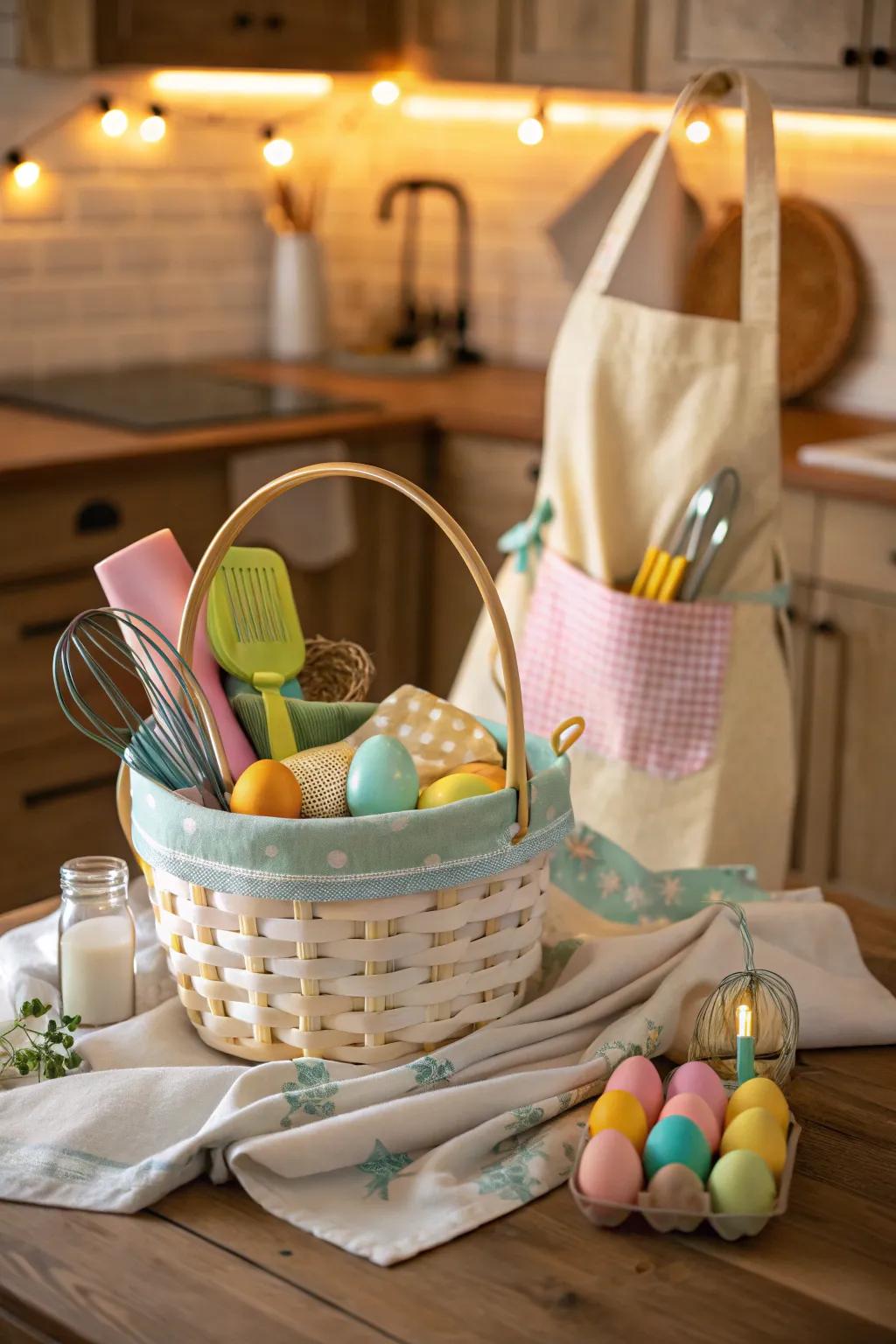 A baking enthusiast's Easter basket full of inspiration.