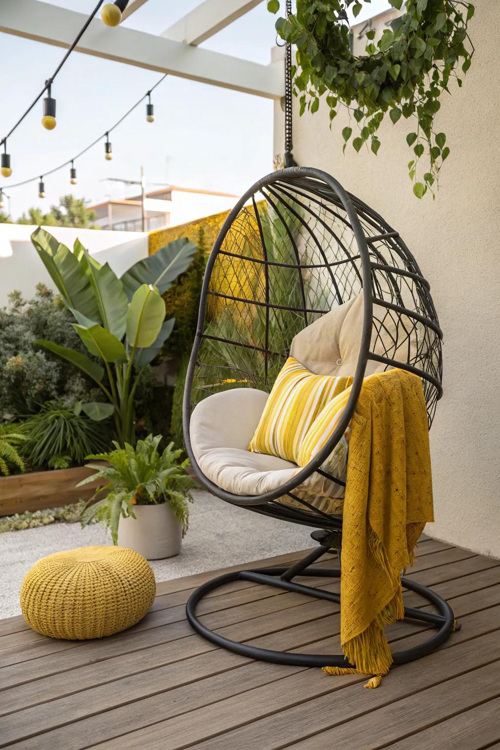 Introduce a hint of sunshine with yellow accents.
