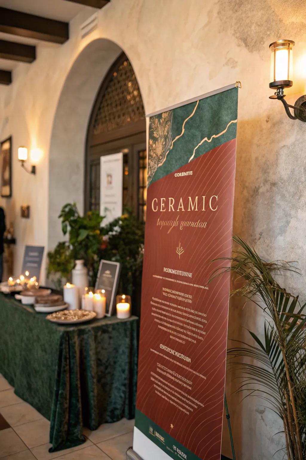 Elevate your event posters with luxurious textured surface.