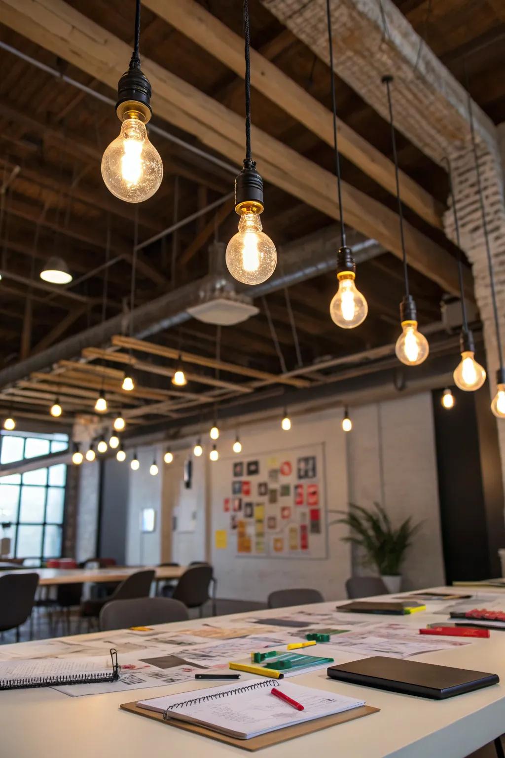 Lively patterns with multi-head pendants for vibrant lighting.