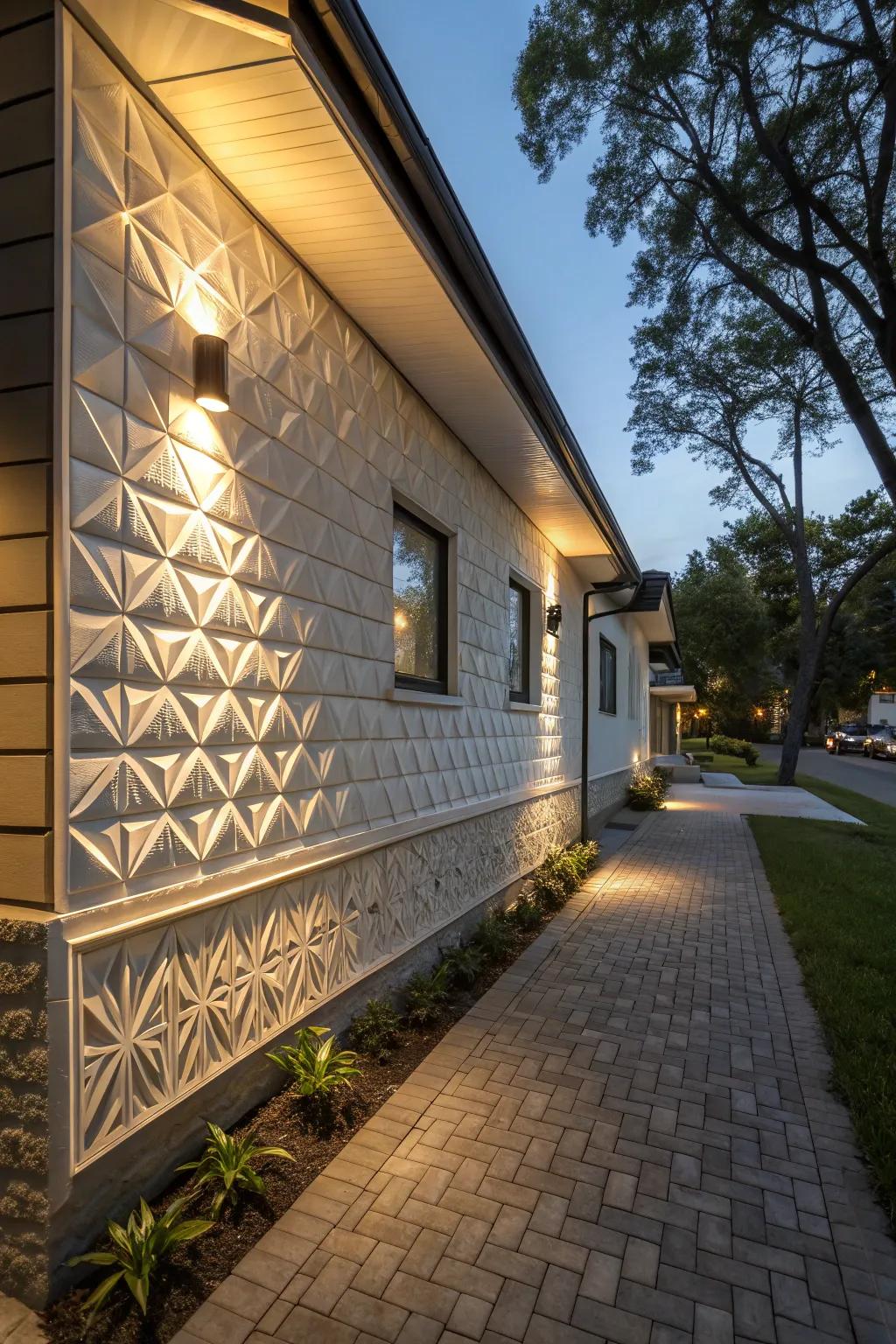 3D cladding creates a striking visual.