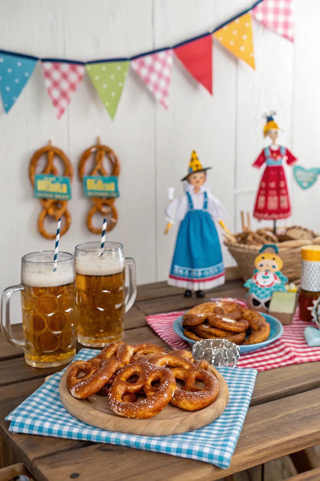 Embrace Bavarian culture with a harvest celebration-themed birthday celebration.