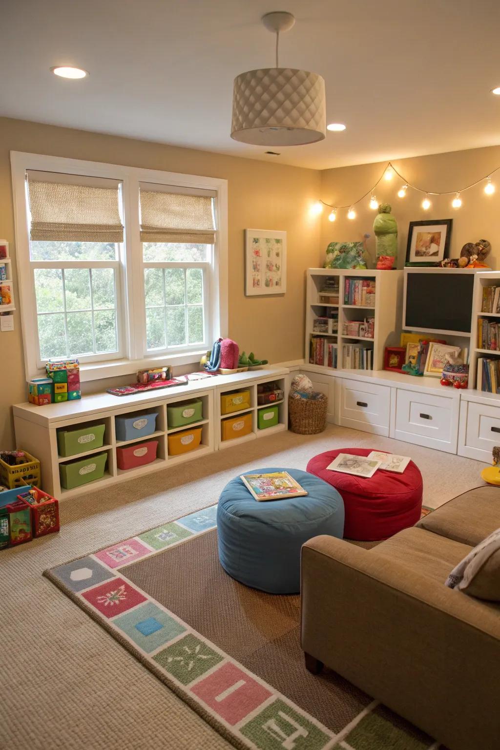 Adaptable play spaces grow with your children, keeping the room functional.