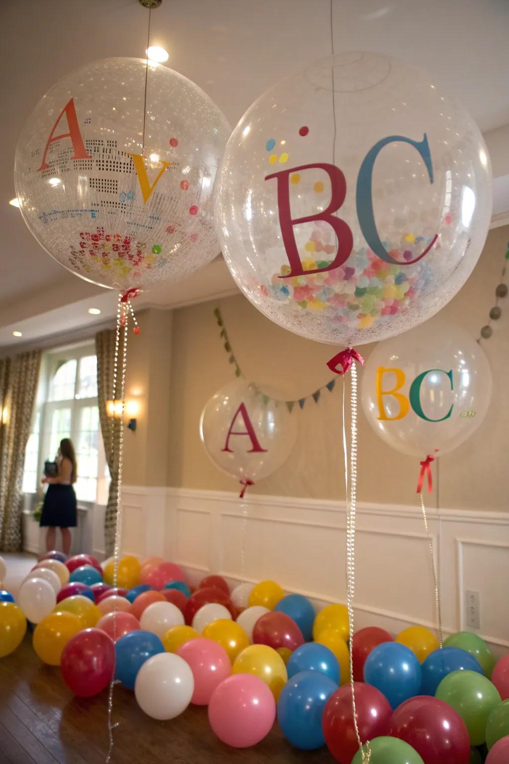 Make a memorable moment using custom balloon messages.
