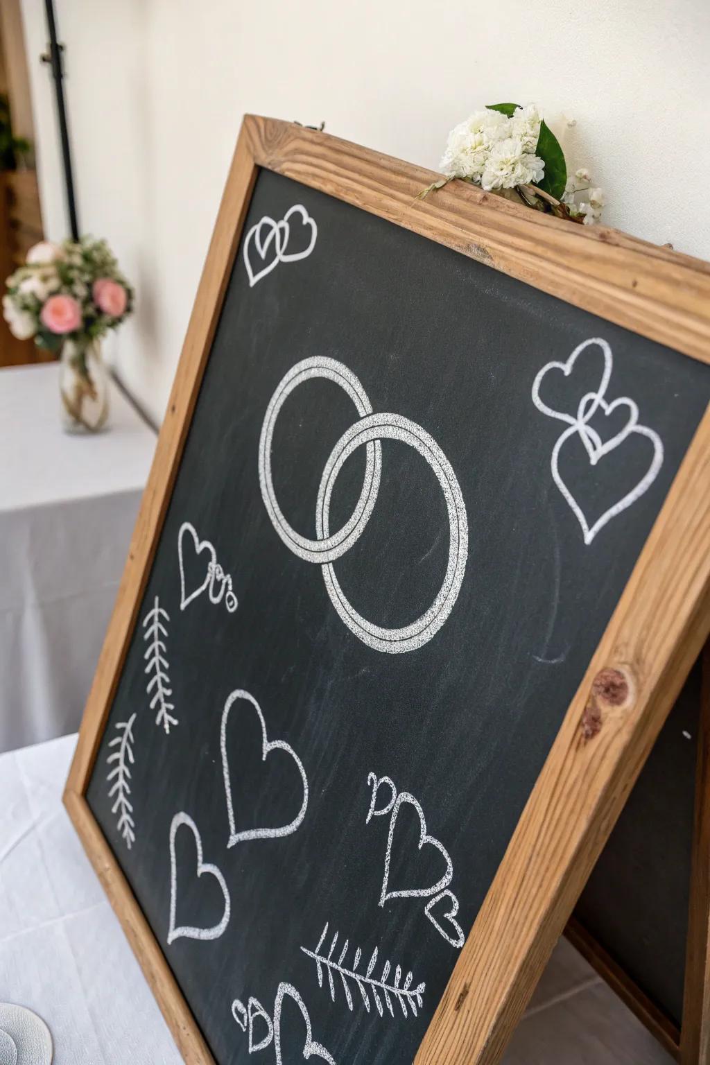 Elegance in simplicity using affection symbols.