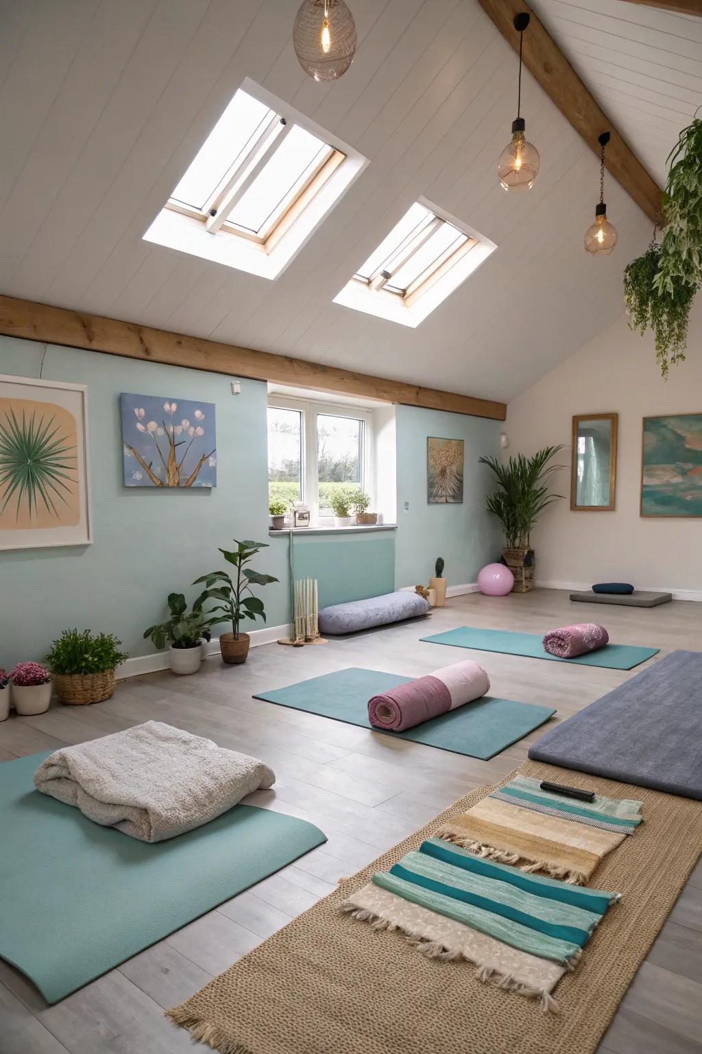 Well being in the yoga place.