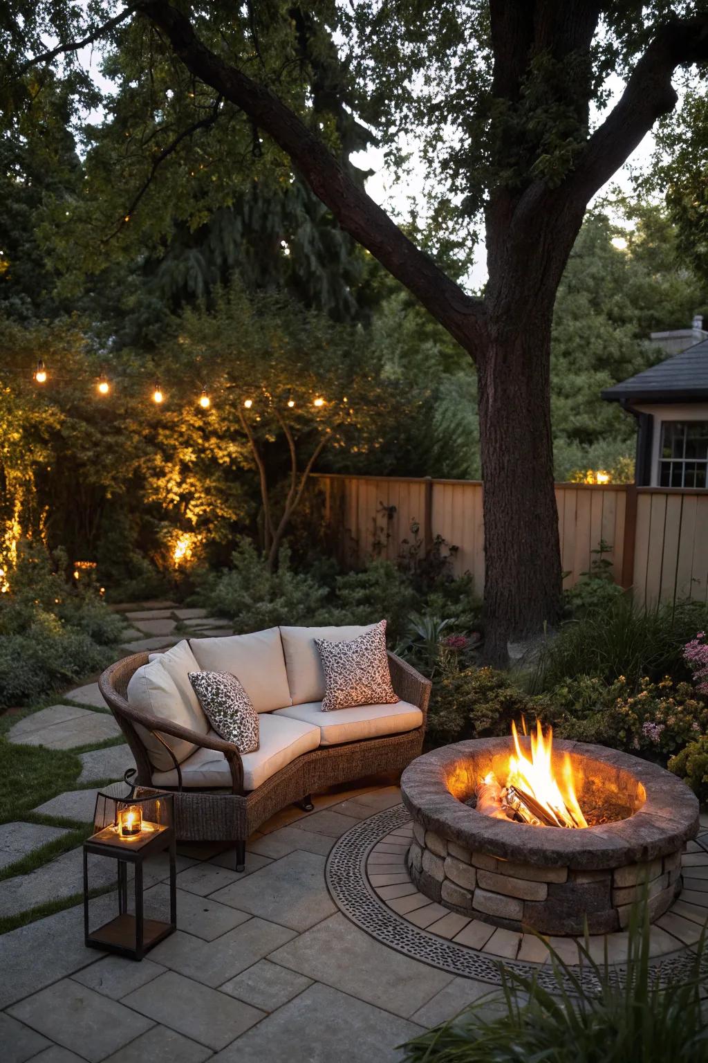 A double seater provides a charming and intimate touch.