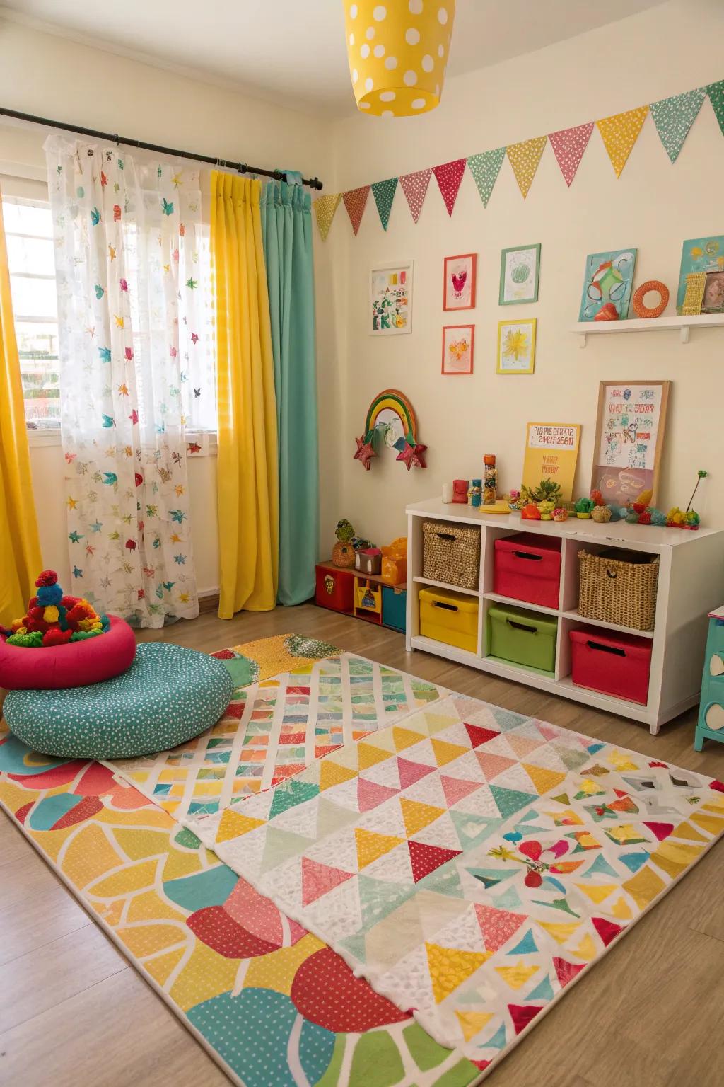 Playful designs ignite creativity and fun in children’s areas.