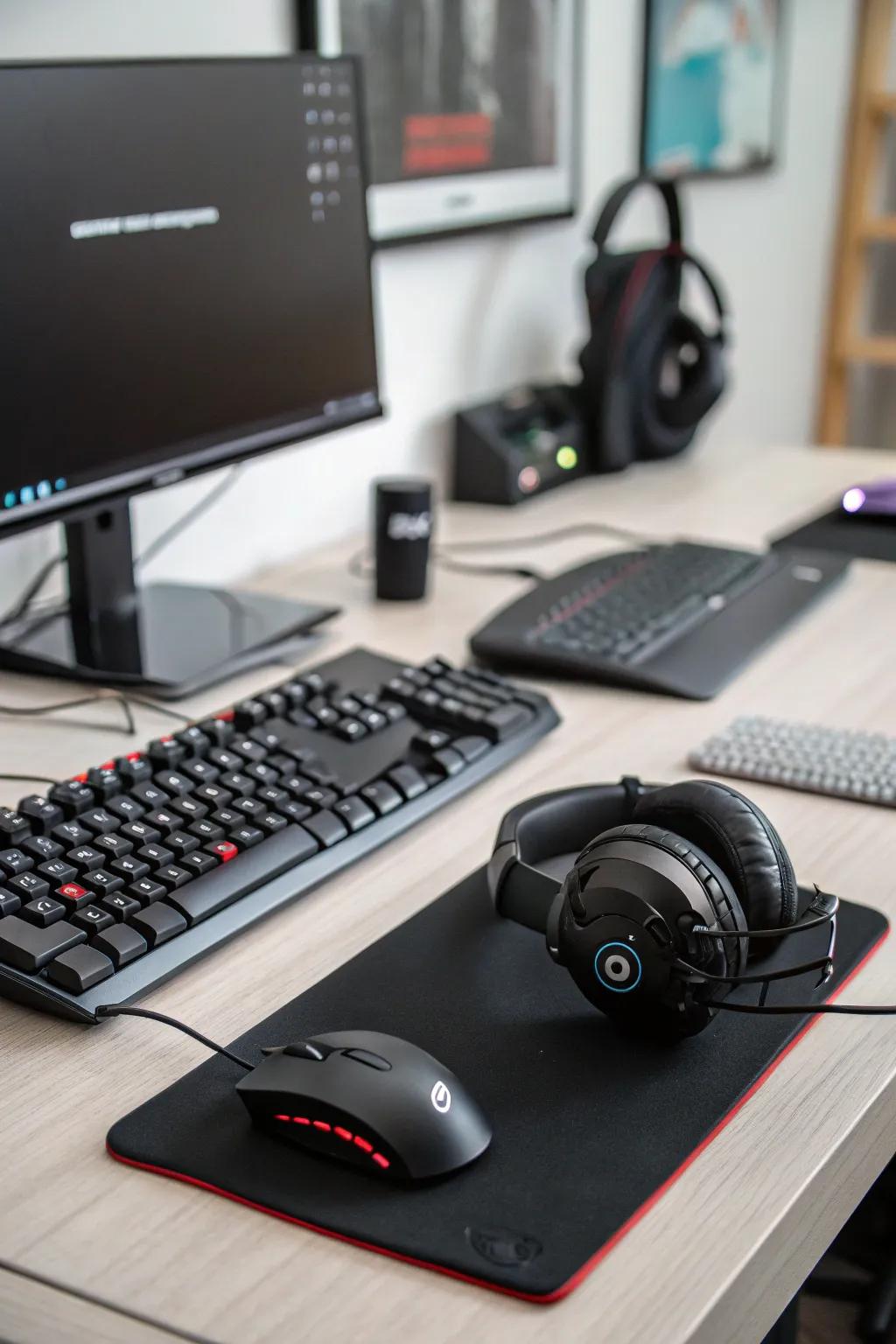 Wireless accessories keep your setup neat and allow freedom of movement.