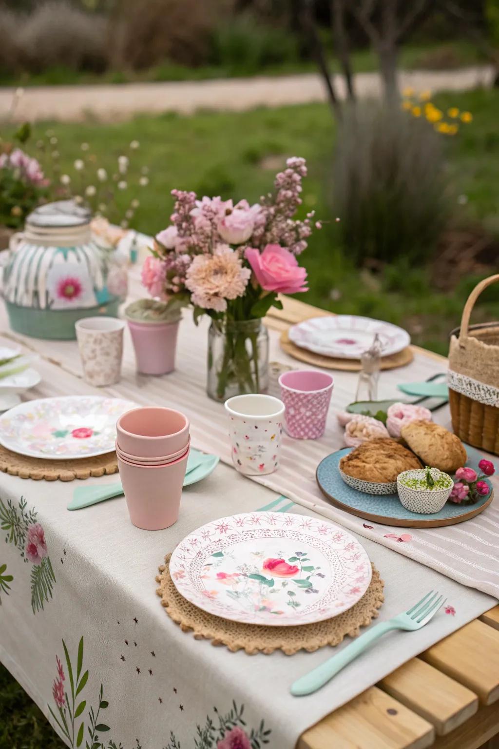 Eco-conscious tableware offers a stylish and sustainable choice.