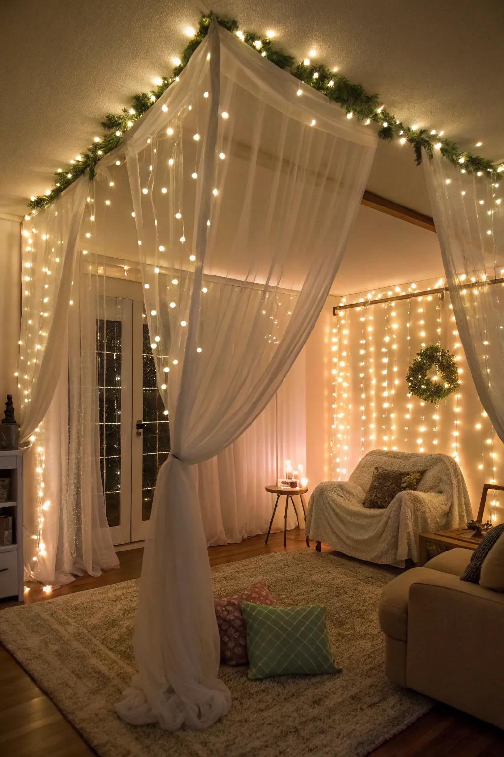 Sprite illumination introduces a magical and enchanting shimmer to the celebration.