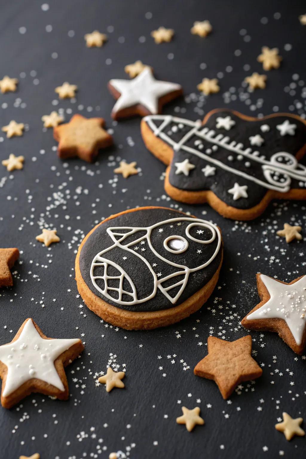 A cosmic adventure in gingerbread form.