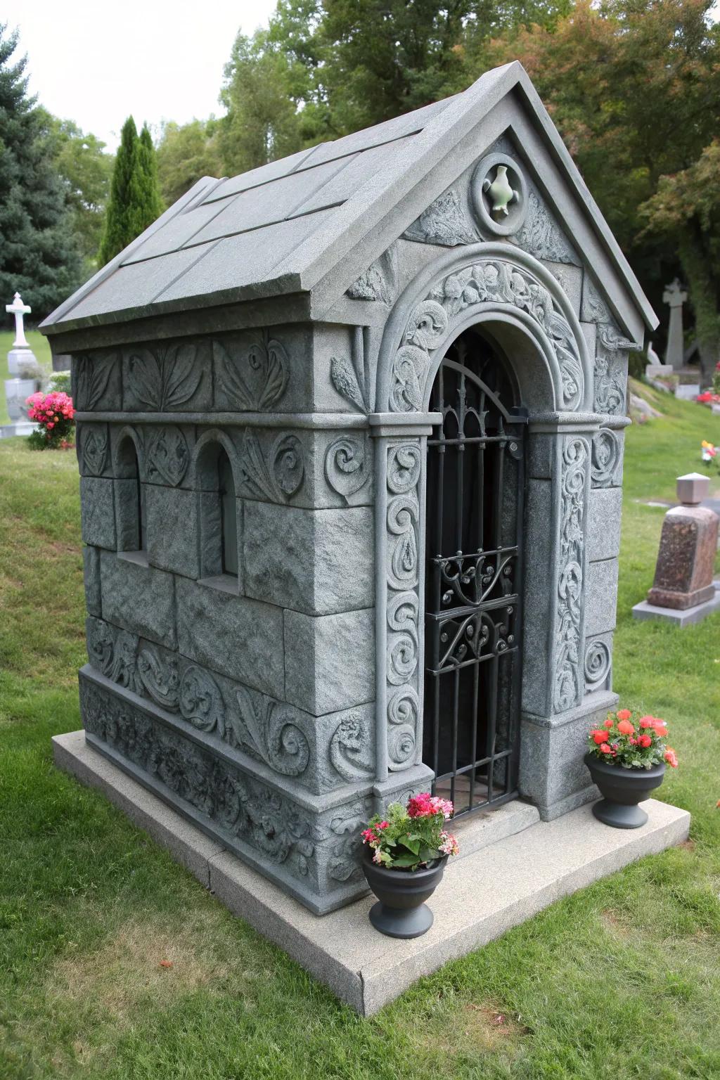 A mysterious mini box adds intrigue to the Halloween decor.