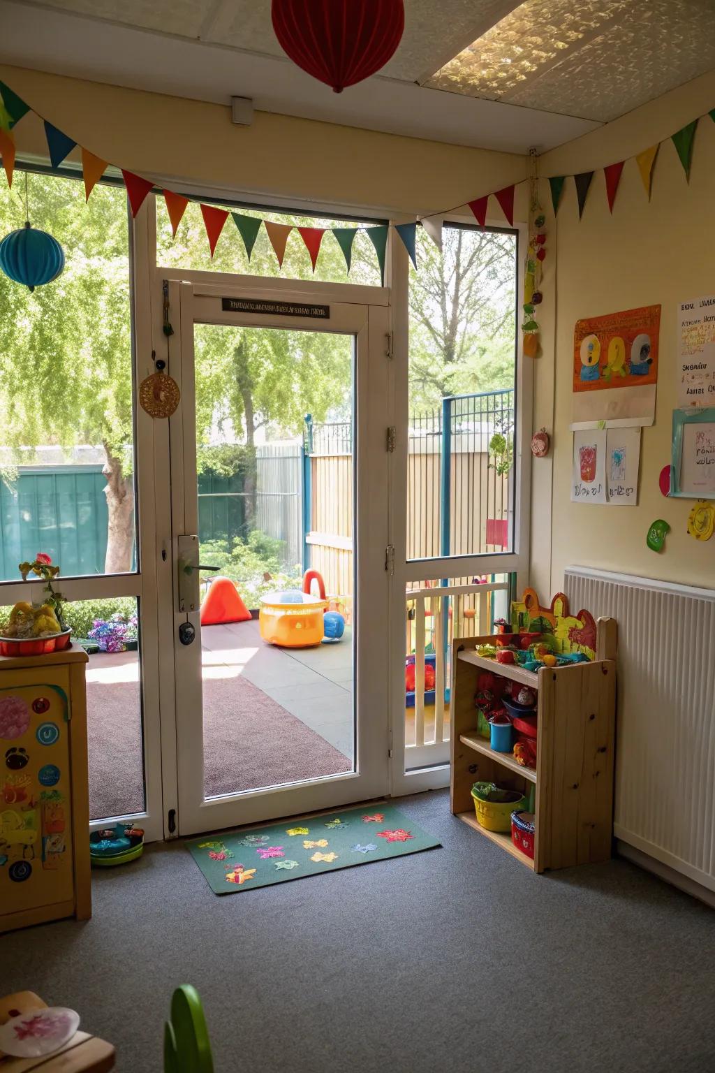 Outdoor access is vital for fresh air and exercise.
