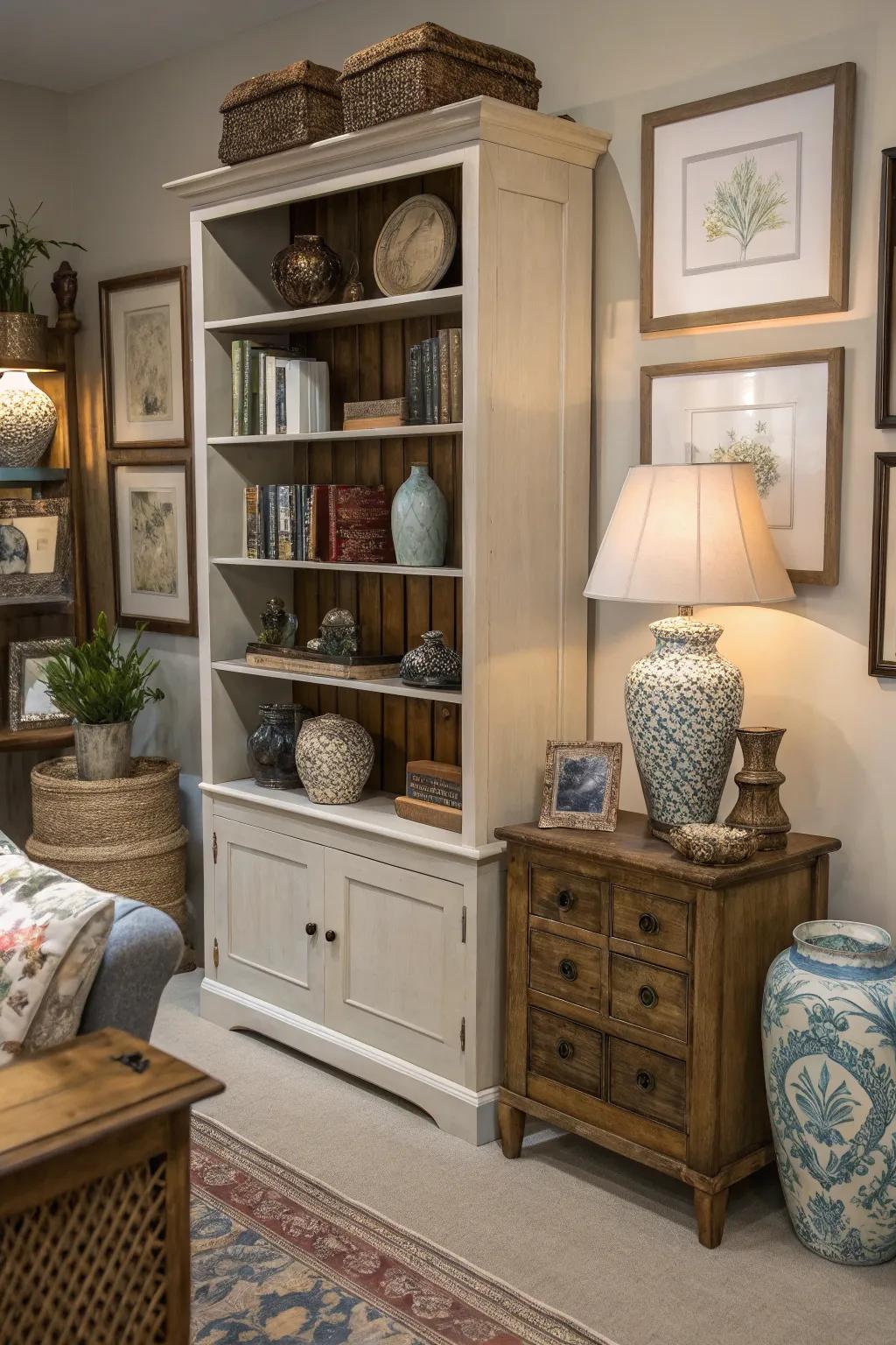 A lively room with playful proportions.