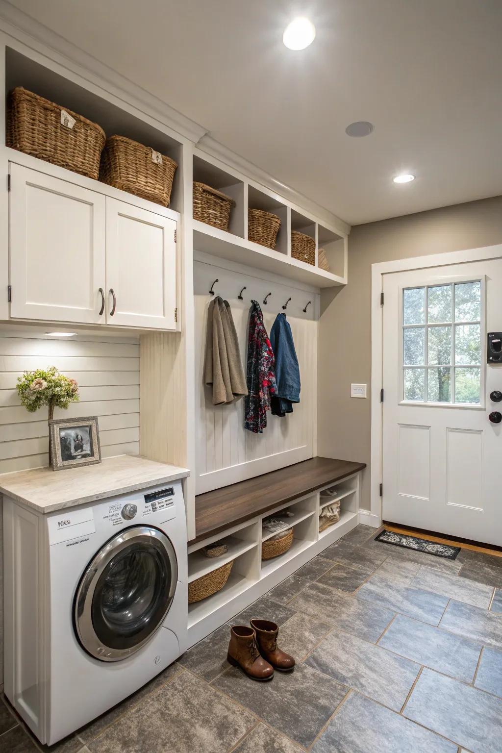 Turn utility spaces into organized and stylish areas.