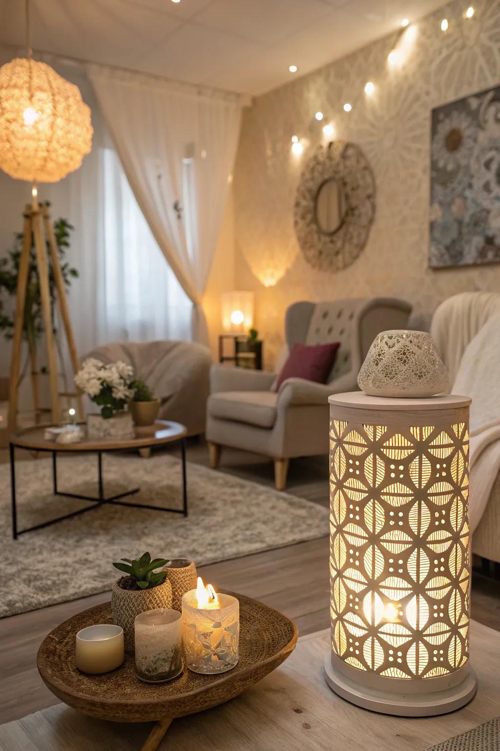 Spot lighting can foster ambiance and focus in your salon.