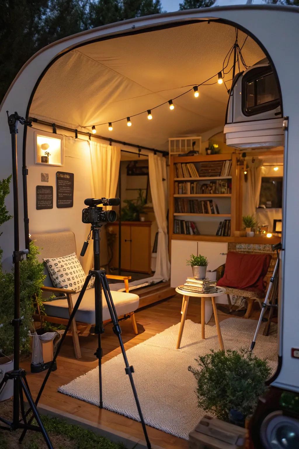 Enjoy flexibility through a mobile studio setup.