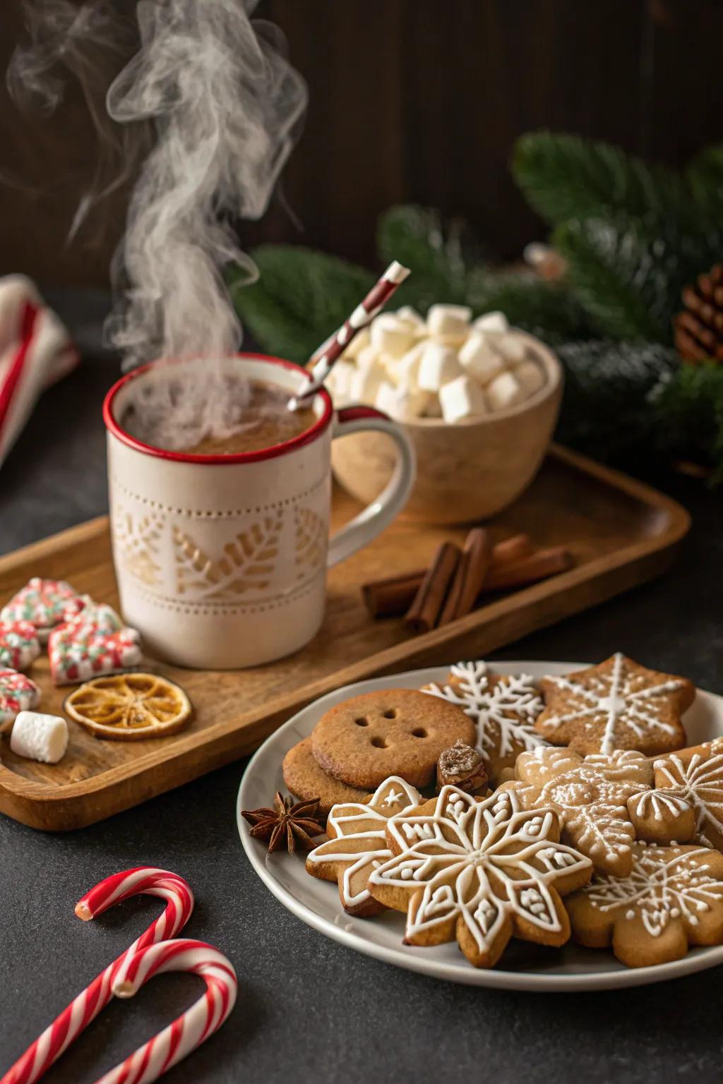 Seasonal sweets introduce a delightful pairing to your chocolate elixir.
