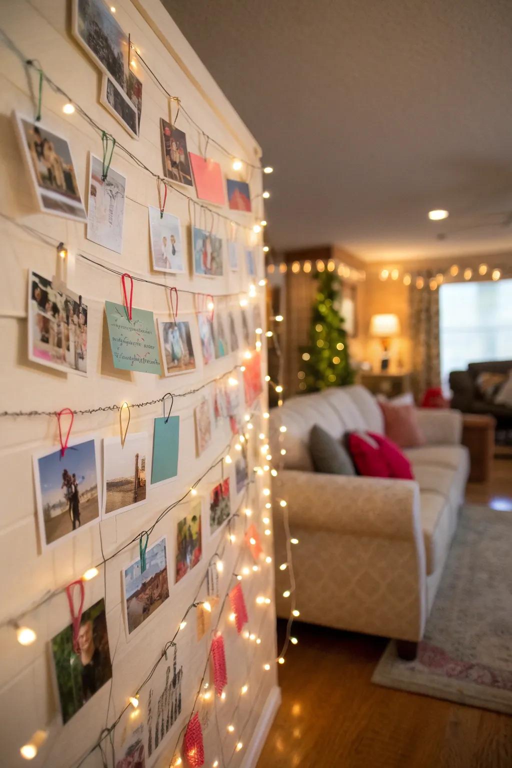 A heartfelt memory wall capturing messages from loved ones