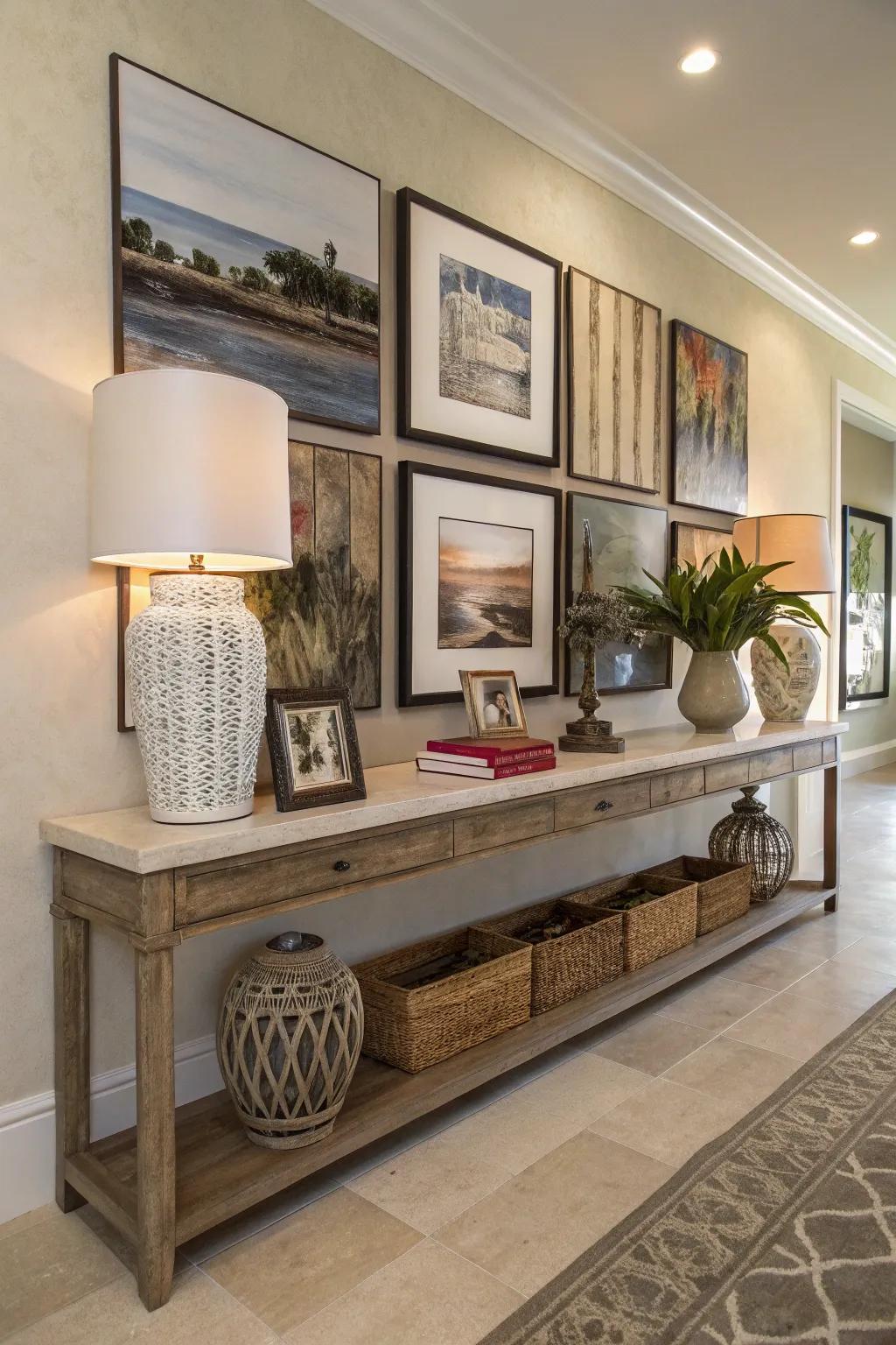 Suspended furniture delivers panache and function while elevating wall design.