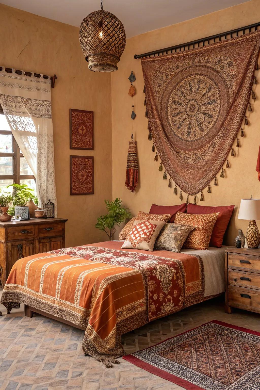 Natural shades create a relaxing and grounded environment.