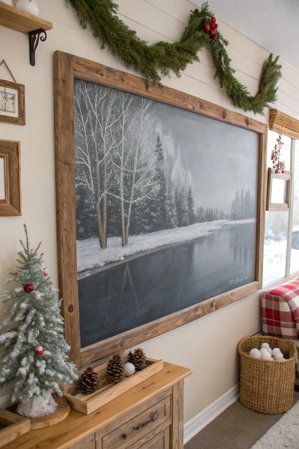 Invoke serenity with a still lake scene.