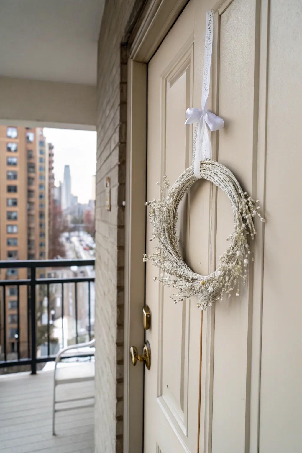 Minimalist blanc garlands provide a pristine and refined winter aesthetic.