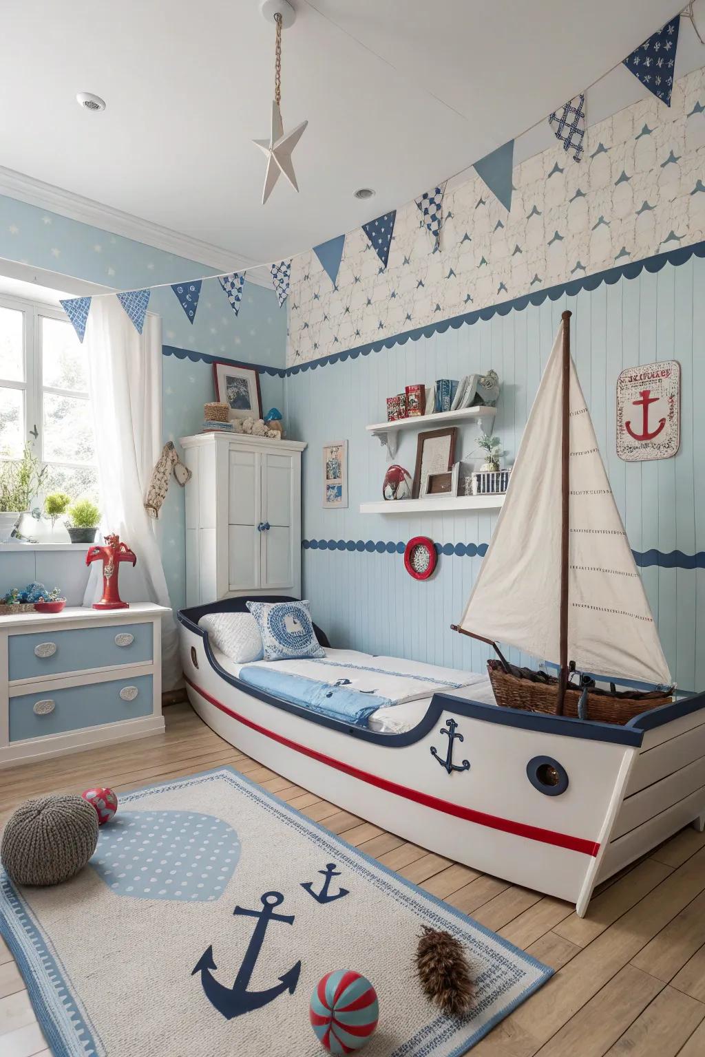 Ocean themes evoke a sense of adventure and timeless style.