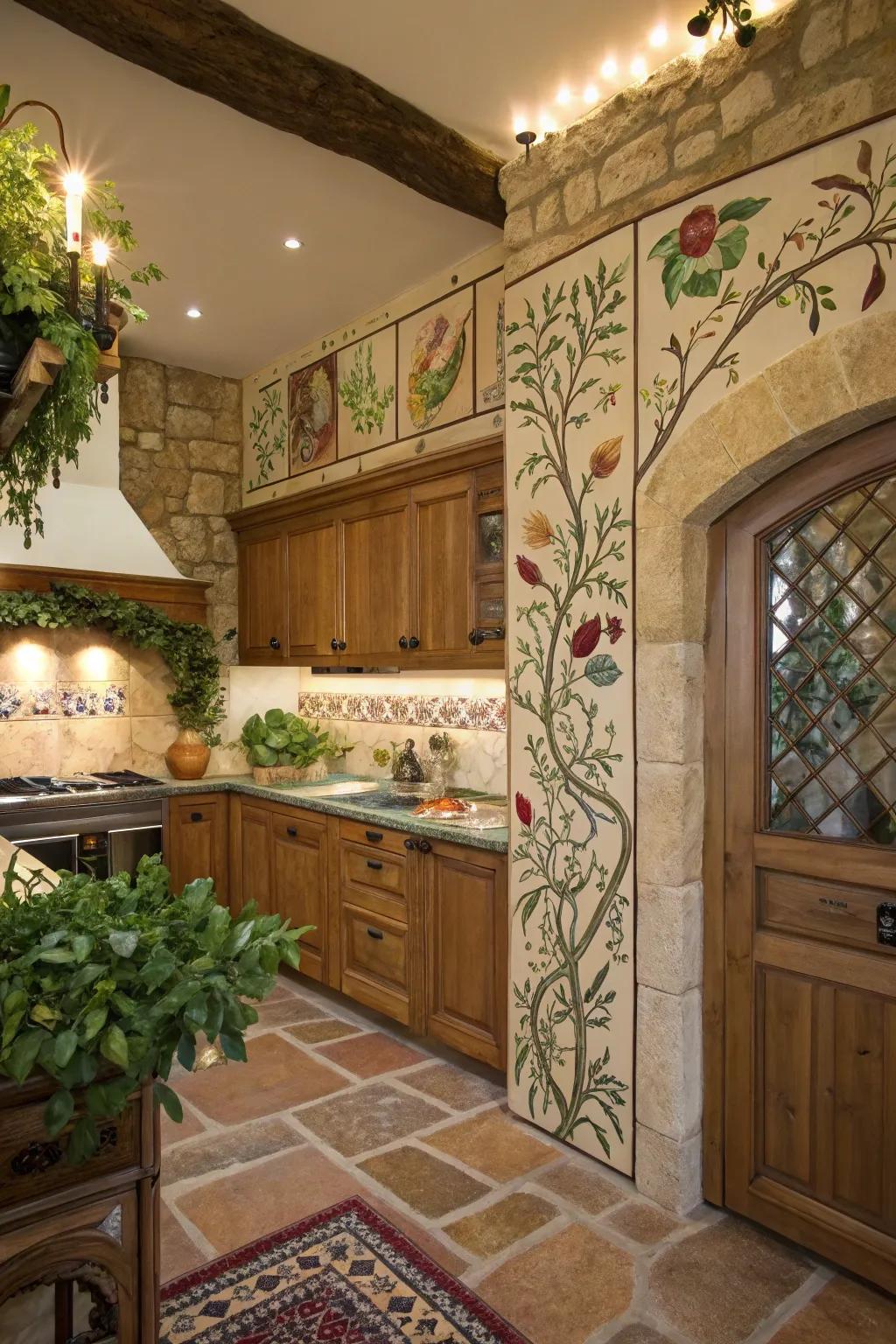 Outside inspired borders give a peaceful, outdoor feel.